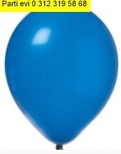 Bask�s�z 12 inc Metalik Mavi balon