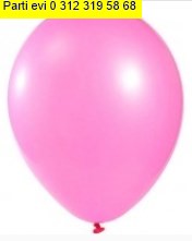 Bask�s�z 12 inc Metalik Pembe balon