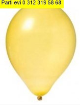 Bask�s�z 12 inc Metalik Sar� balon