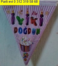 iyiki do�dun pembe flama k�z parti malzemesi