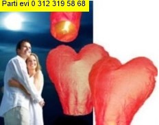 Kalp dilek balonu dilek feneri